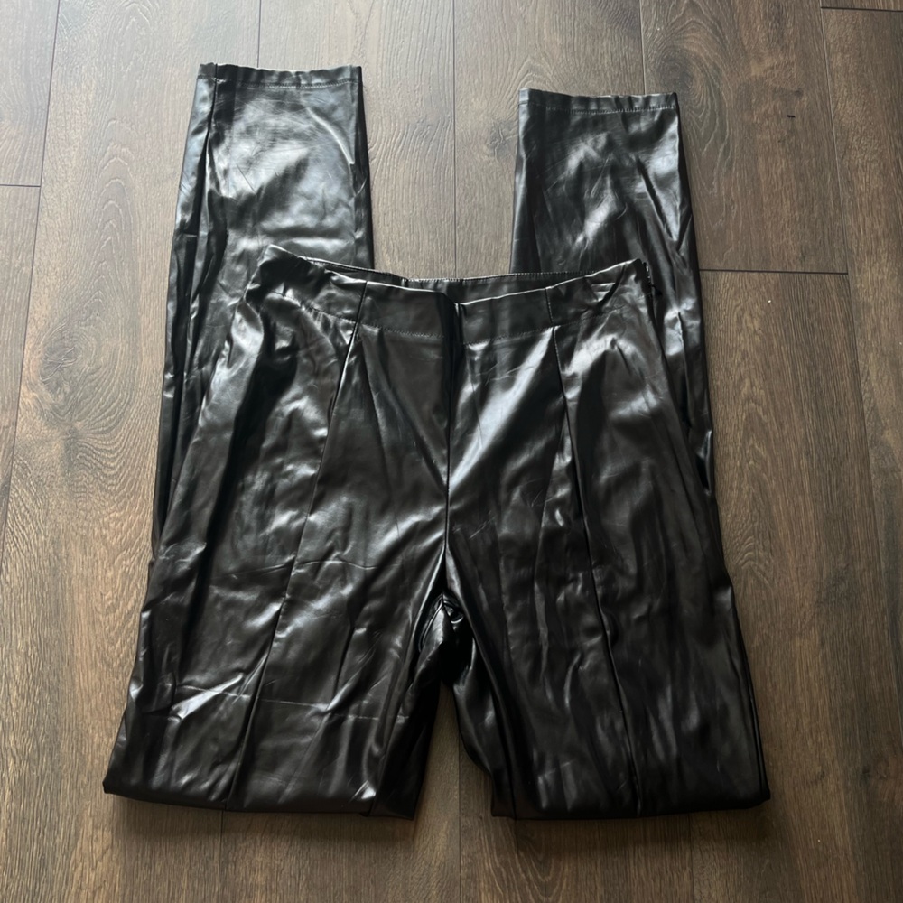 SBetro Faux Leather Pants